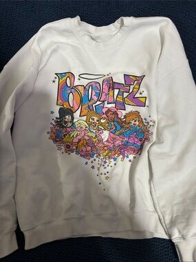 Jimmy Paul x bratz White Graphic Sweatshirt